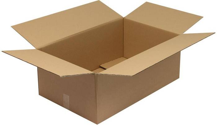 Faltkarton 2-wellig Maße 800x500x300mm Qualität 2.30BC braun TRANSPAK