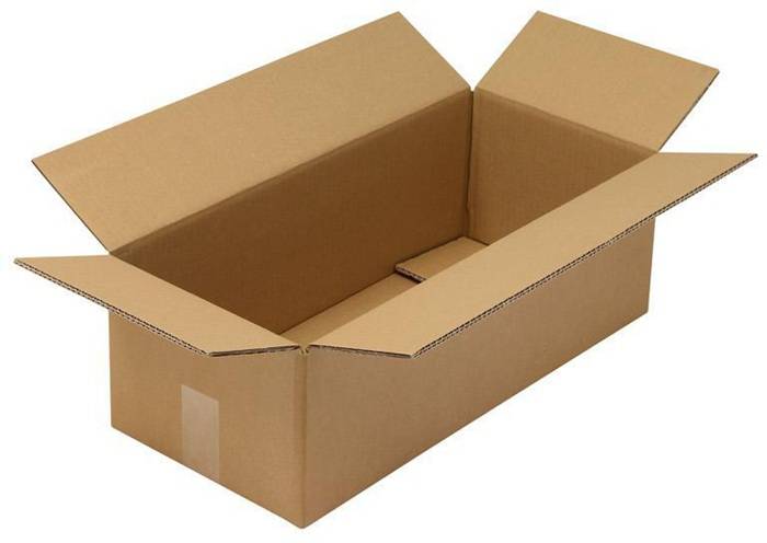 Faltkarton 2-wellig Maße 560x250x180mm Qualität 2.30BC braun TRANSPAK