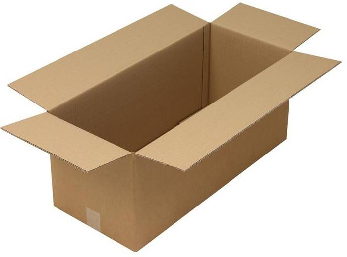 Faltkarton 2-wellig Maße 700x300x300mm Qualität 2.30BC braun TRANSPAK