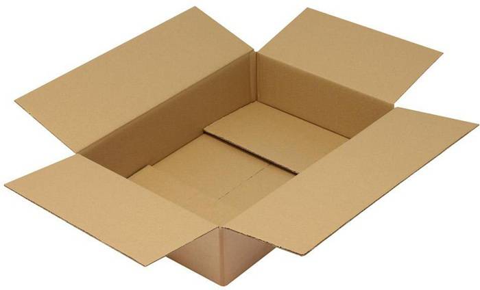 Faltkarton 2-wellig Maße 600x400x130mm Qualität 2.30BC braun TRANSPAK