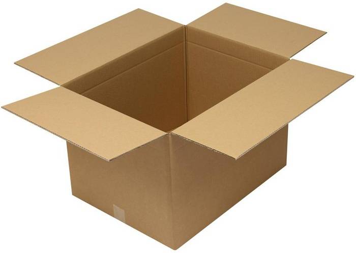 Faltkarton 2-wellig Maße 600x450x400mm A2 Qualität 2.30BC braun TRANSPAK