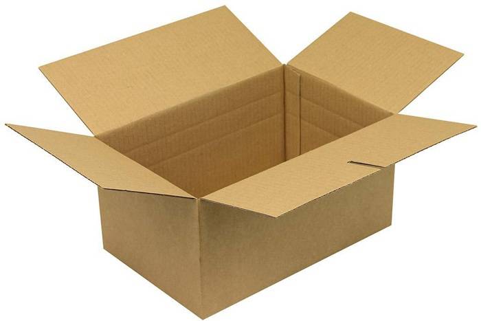 Automatikkarton 1-wellig Maße 285x185x140mm B5 Qualität 1.3B braun Fefco 0711