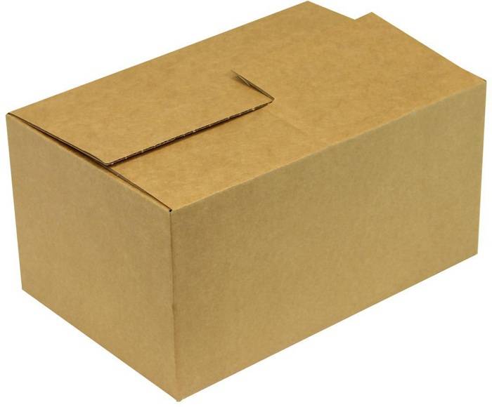 Automatikkarton 1-wellig Maße 285x185x140mm B5 Qualität 1.3B braun Fefco 0711
