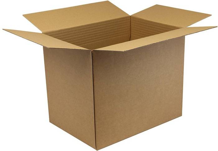 Faltkarton 1-wellig, 430 x 310 x 280-360mm ( L x B x H ) -Qual.1.30 B,braun