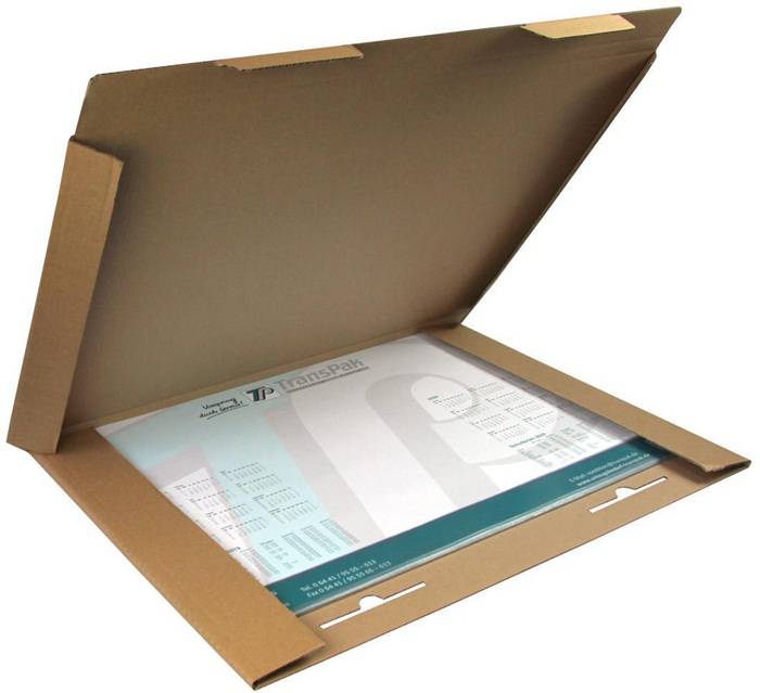 Kalenderverpackung 1-wellig Maße 692x482x5mm C2 Qualität 1.20 B braun TRANSPAK