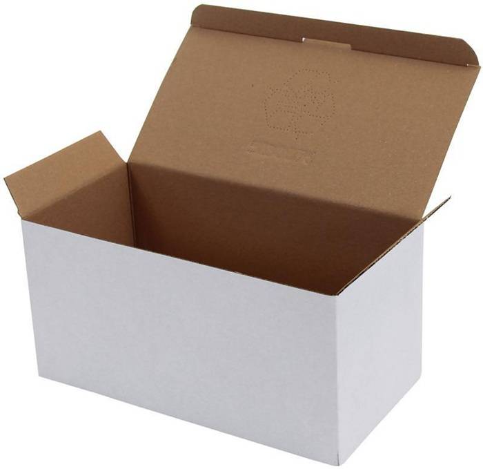 Karton 1-wellig Automatikboden Maße 236x118x115mm Qualität 1.1E weiß TRANSPAK