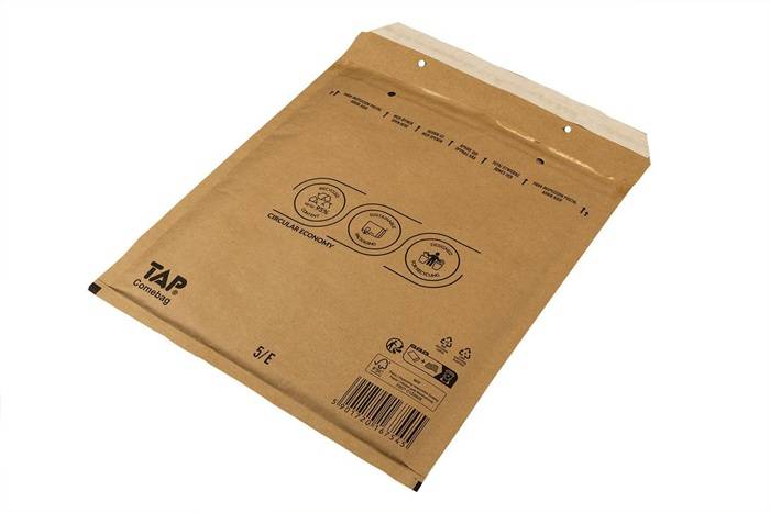 Luftpolsterversandtasche Innenmaß 220x265mm DIN B5 braun SK-Verschluss TRANSPAK