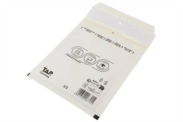 Luftpolsterversandtasche Innenmaß 140x215mm Außenmaß 170x225mm weiß SK-Verschlus