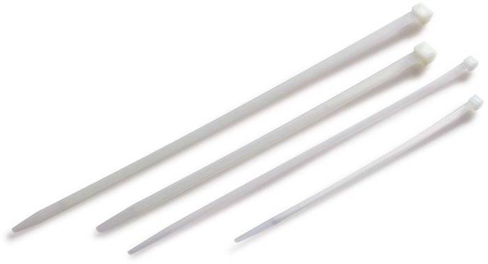 Kabelbinder Maße 140x3,6mm weiß TRANSPAK