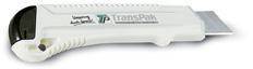Cuttermesser m.Abbrechklinge weiß m.TP-Druck TRANSPAK