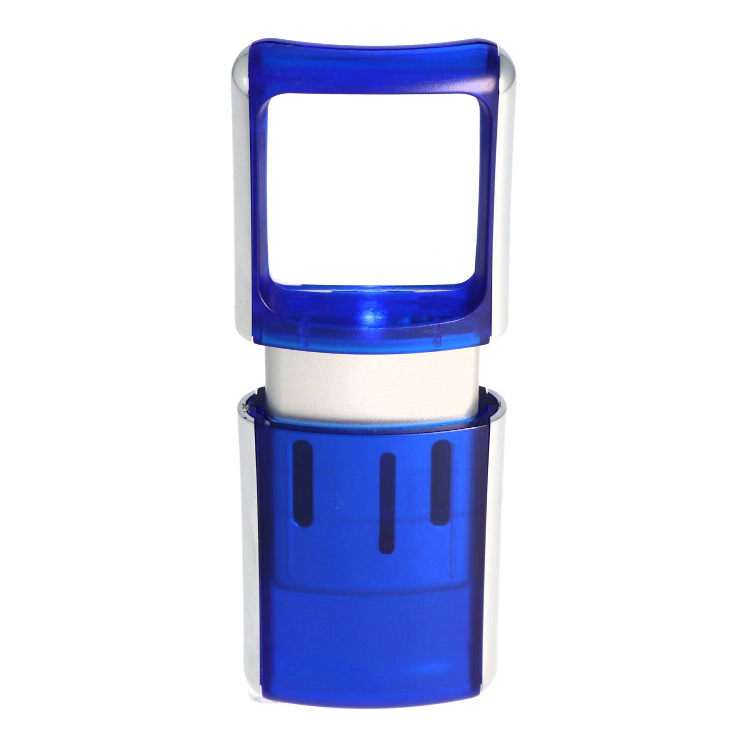Lupe mit LED-Beleuchtung und 3fach Vergrösserung Farbe Blau, inklusive 2 CR1130 Lithium Batterien
