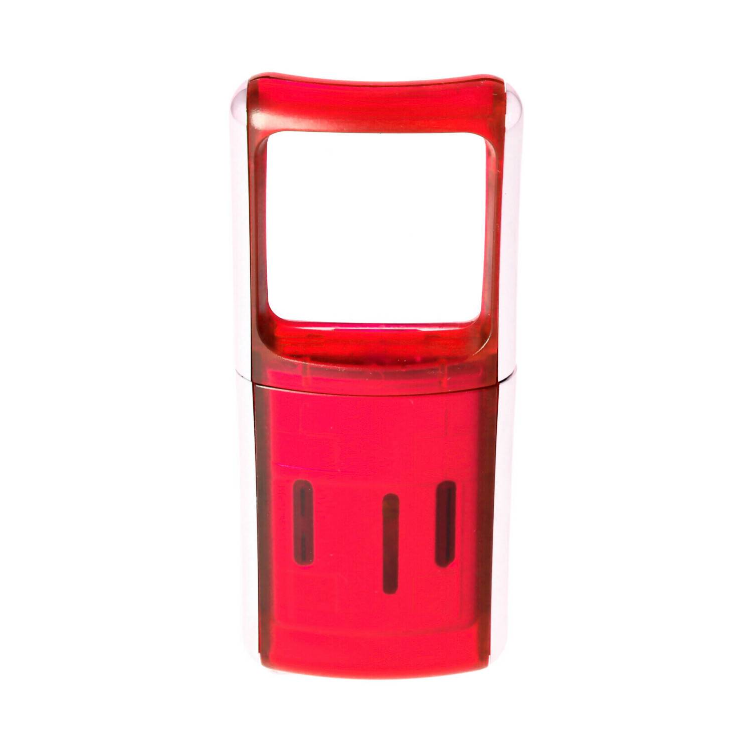 LED-Lupe mit LED-Beleuchtung und 3fach Vergrösserung Farbe Rot