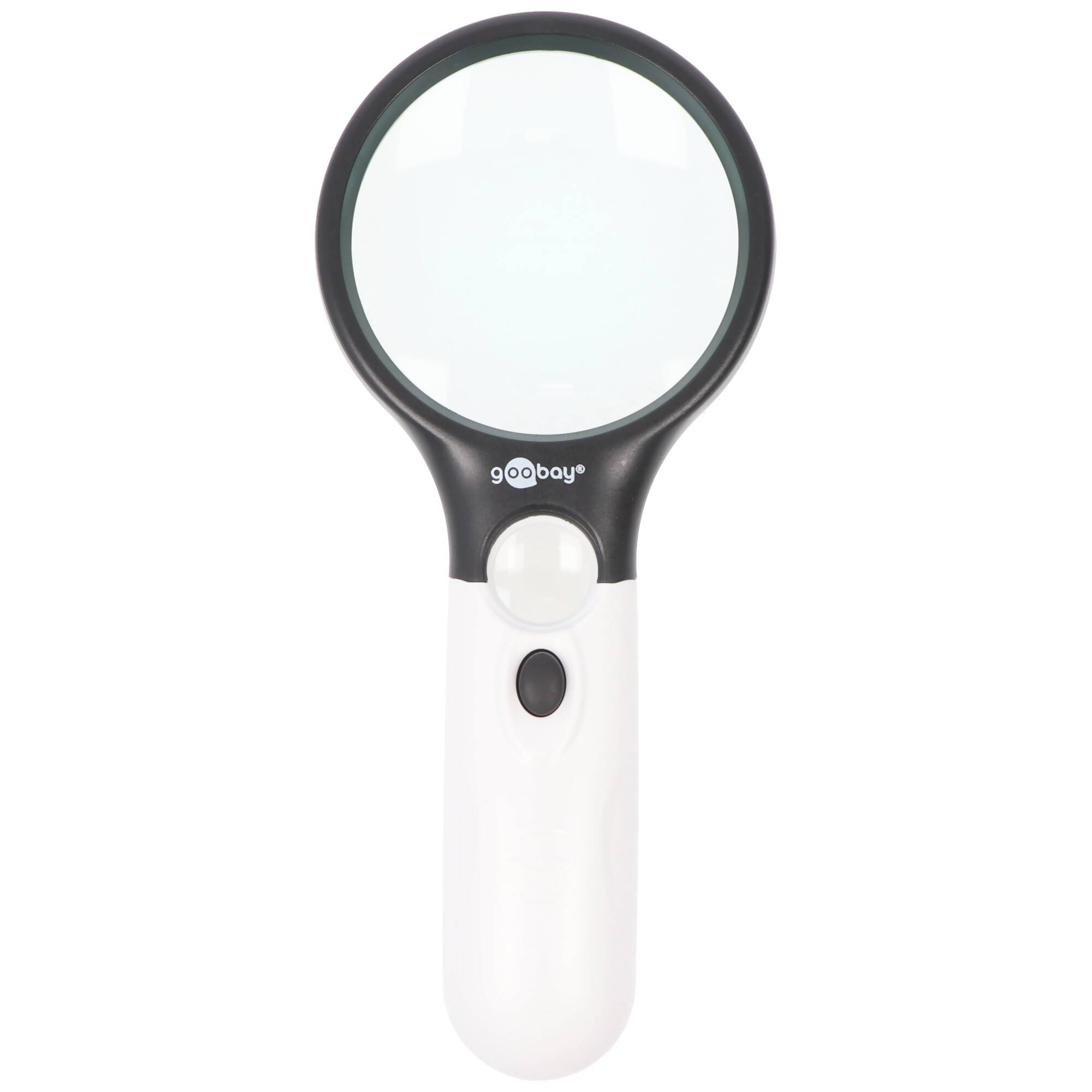 LED-Leselupe mit LED-Beleuchtung, ideal für die Anzeige von feinen Details inklusive Batterien