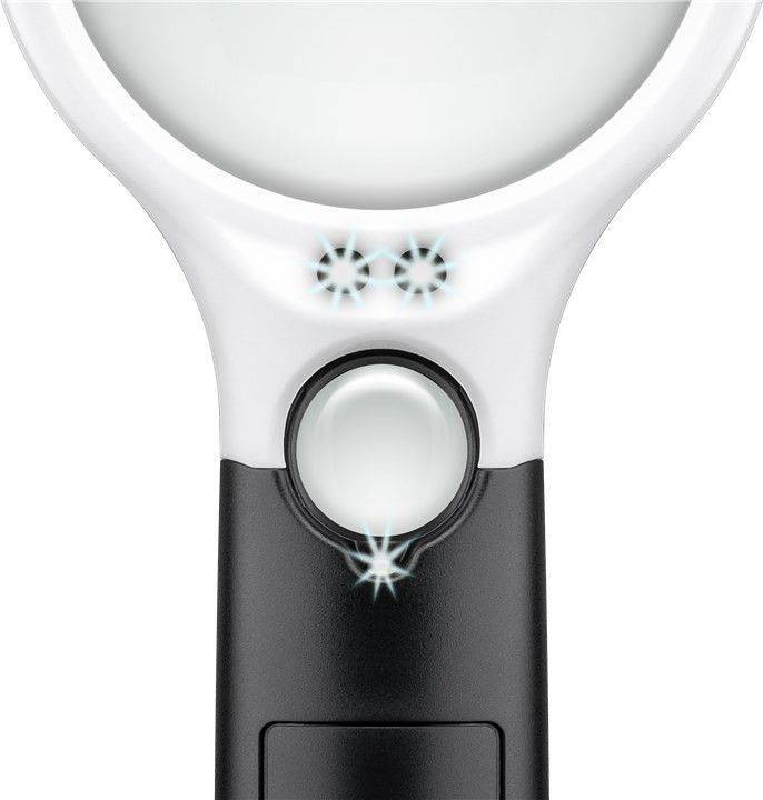 LED-Leselupe mit LED-Beleuchtung, ideal für die Anzeige von feinen Details inklusive Batterien