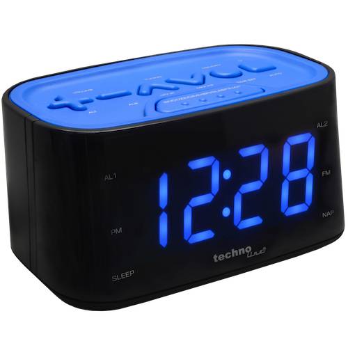 Radiowecker mit Senderspeicherung - WT 465 Schwarz Blau