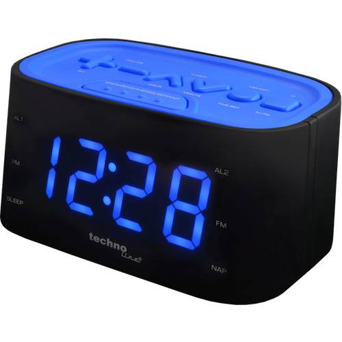 Radiowecker mit Senderspeicherung - WT 465 Schwarz Blau