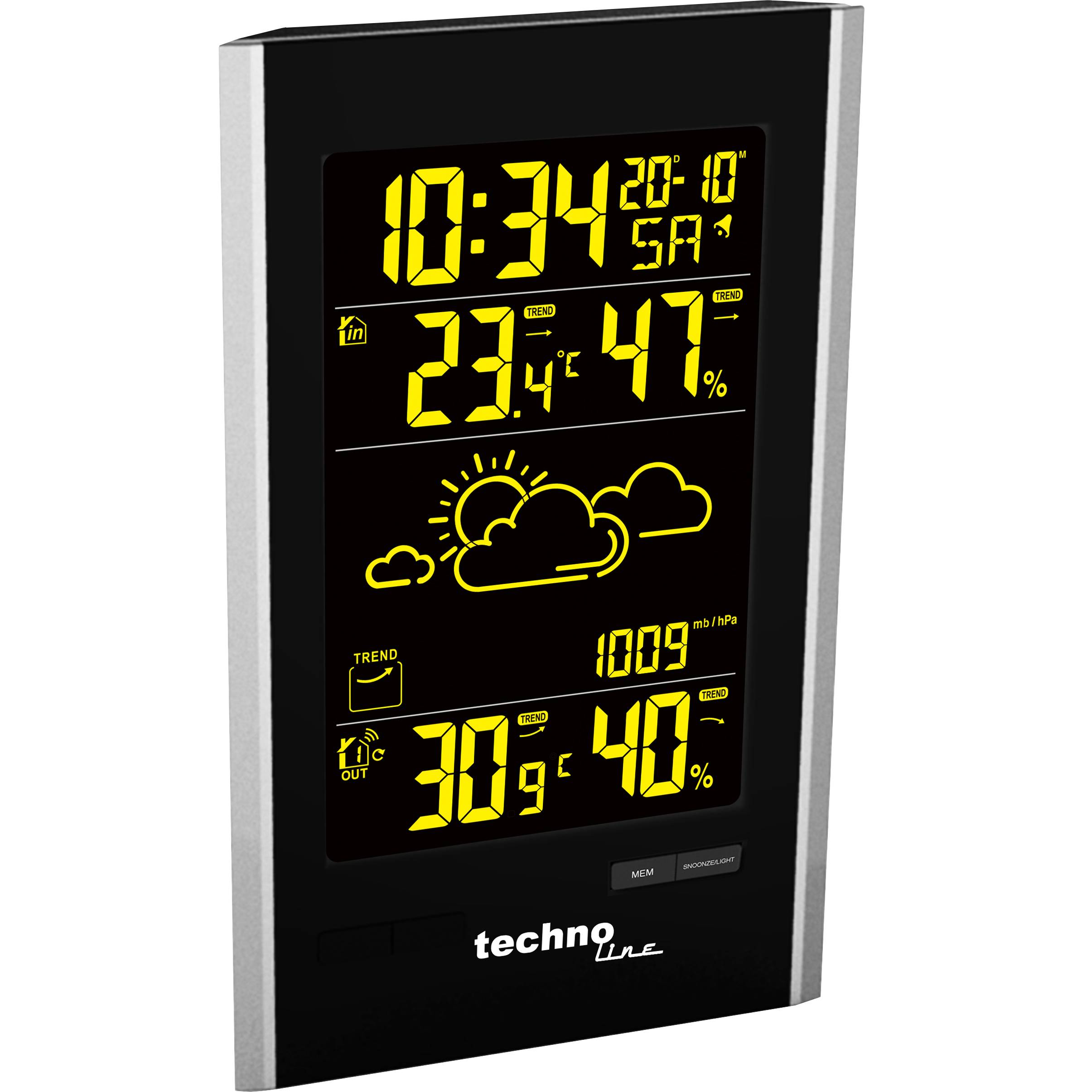 WS 9060 moderne Wetterstation mit Farbwechselfunktion