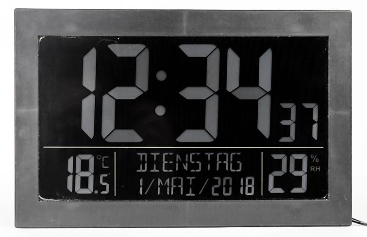 Technoline TECHNOLINE Funk-Wanduhr, schwarz