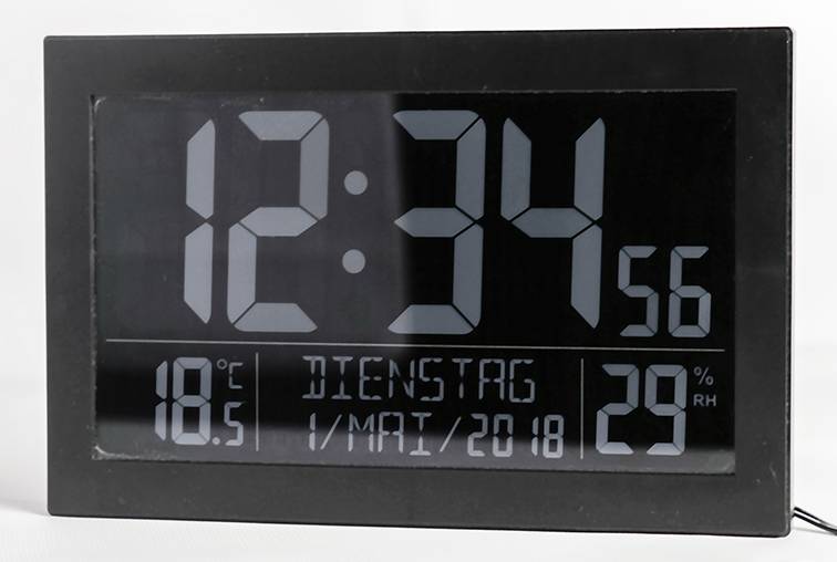 Technoline TECHNOLINE Funk-Wanduhr, schwarz