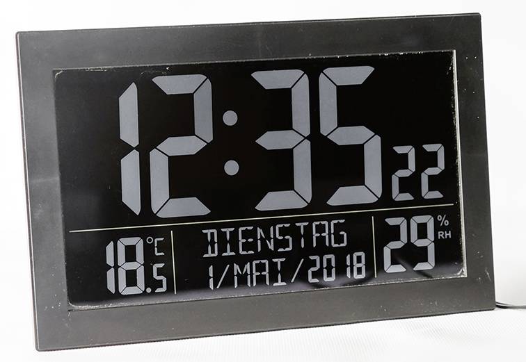 Technoline TECHNOLINE Funk-Wanduhr, schwarz
