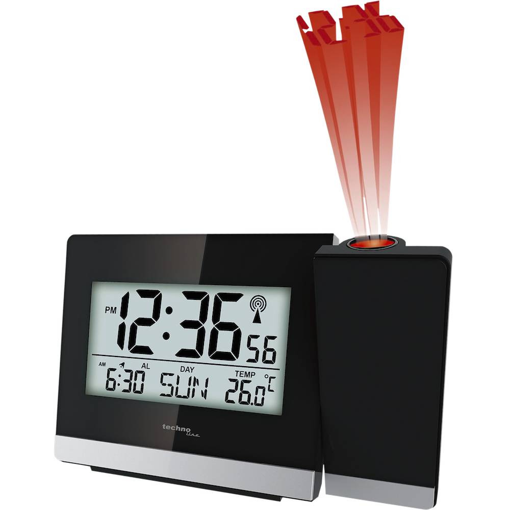 WT 536 - moderner Funk - Projektionswecker mit Temperaturanzeige