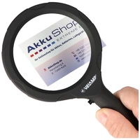 Lupe mit LED-Beleuchtung und 3fach Vergrößerung mit 12 LEDs, IN287, ideal geeignet zum Lesen von Zeitungen, Zeitschrifte Lupe mit LED-Beleuchtung und 3fach Vergrößerung mit 12 LEDs, IN287, ideal geeignet zum Lesen von Zeitungen, Zeitschrifte