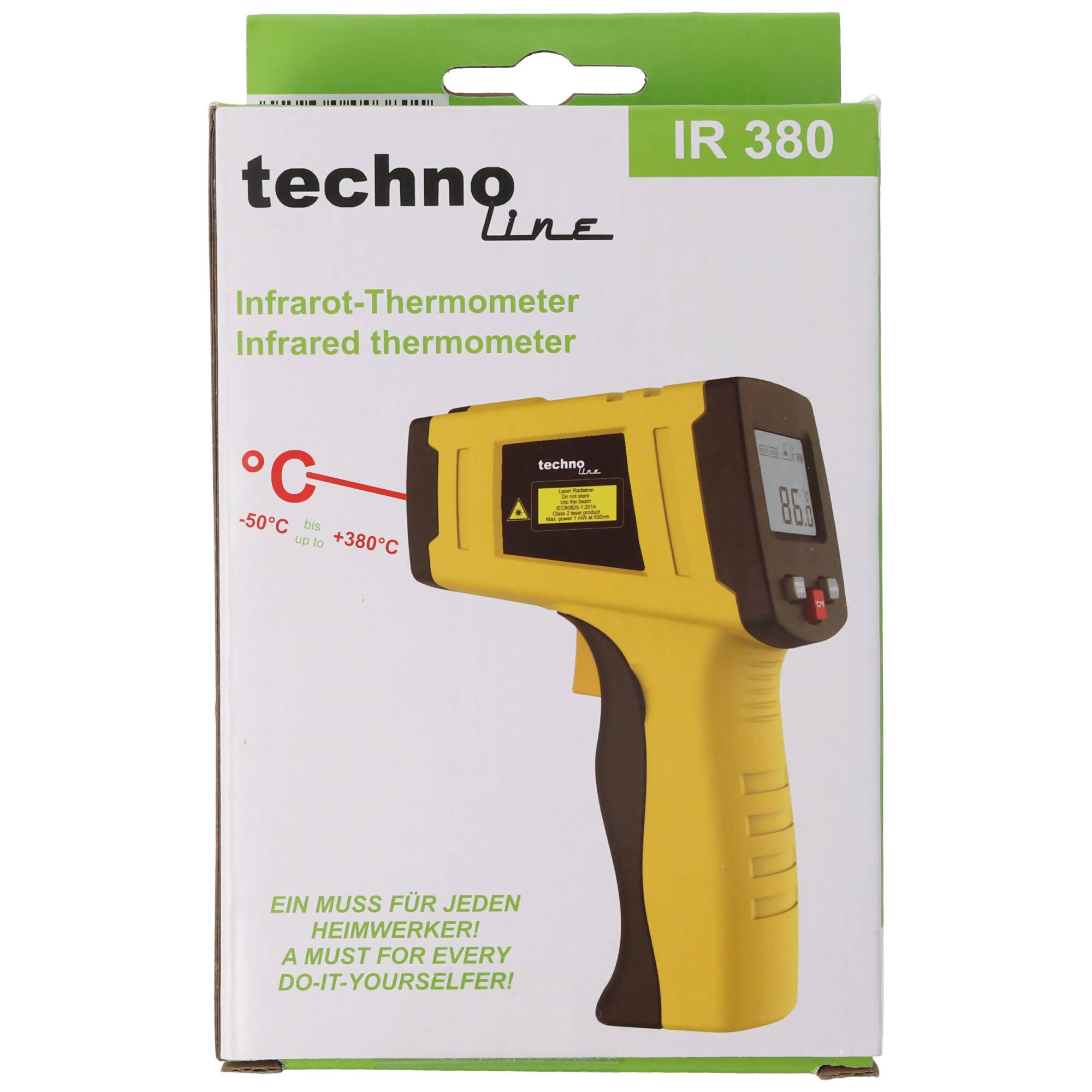 IR 380 Thermometer Infrarot-Thermometer zu der Temperaturmessung aus der Ferne