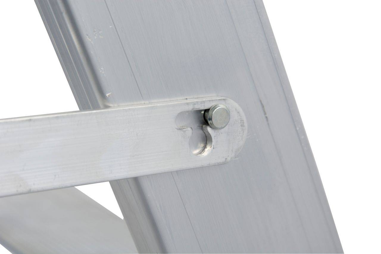 STABILO Doppelleiter, fahrbar 2x5 Stu.