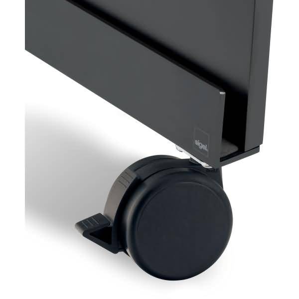 Rollen für Meet up-Stand Kunststoff tiefschwarz DM 75mm 80mm VE=4 Stück