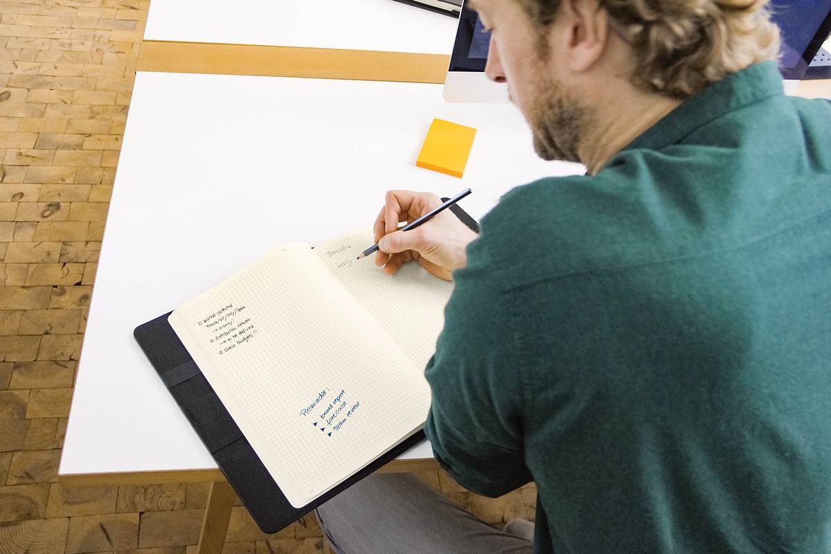 SIGEL Notizheft Conceptum flex, kariert, Titelzeilen, Seitenzahlen u. Datumsangabe, A5