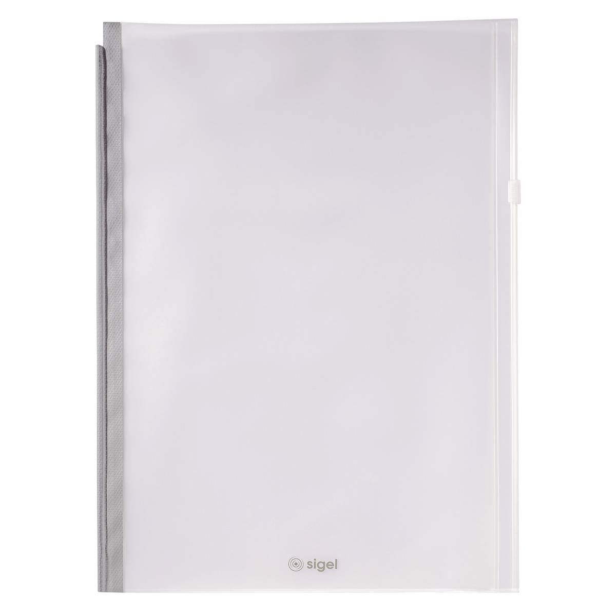 SIGEL Zubehörtasche Conceptum flex, grau, mit Zip-Verschluss, Größe ca. A4