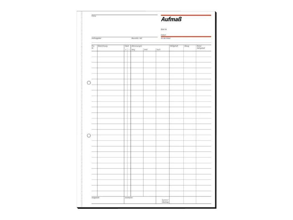 Sigel Spesenbuch - 50 Blatt - A4