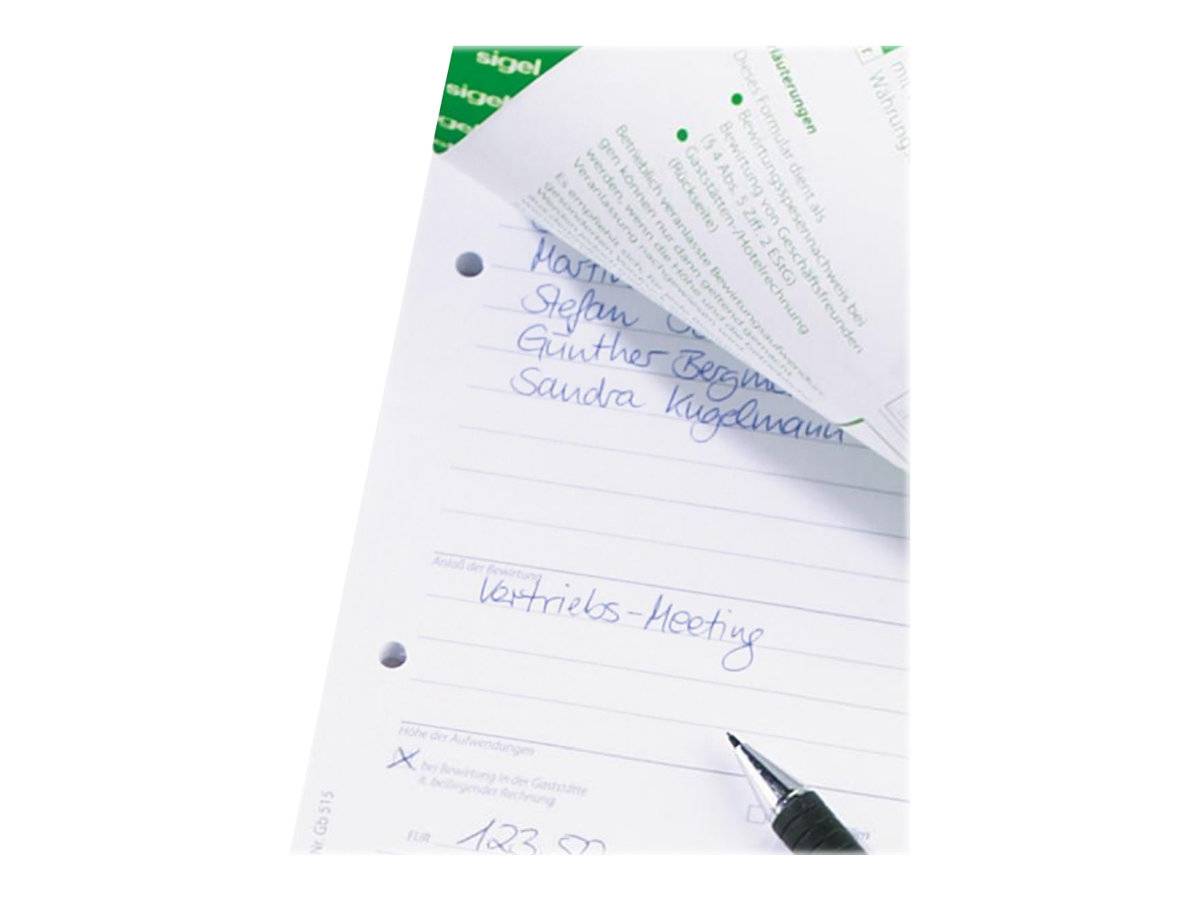Sigel - Quittung - 40 Blatt - A6 - Querformat