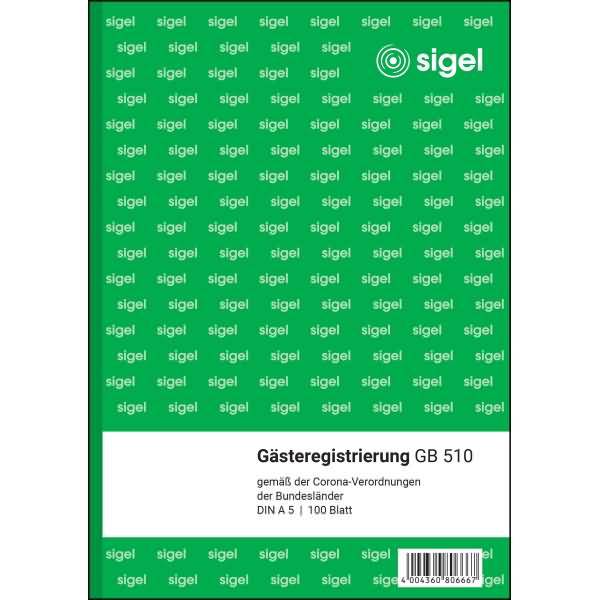 Formularbuch Gästeregistrierung A5 100 Blatt