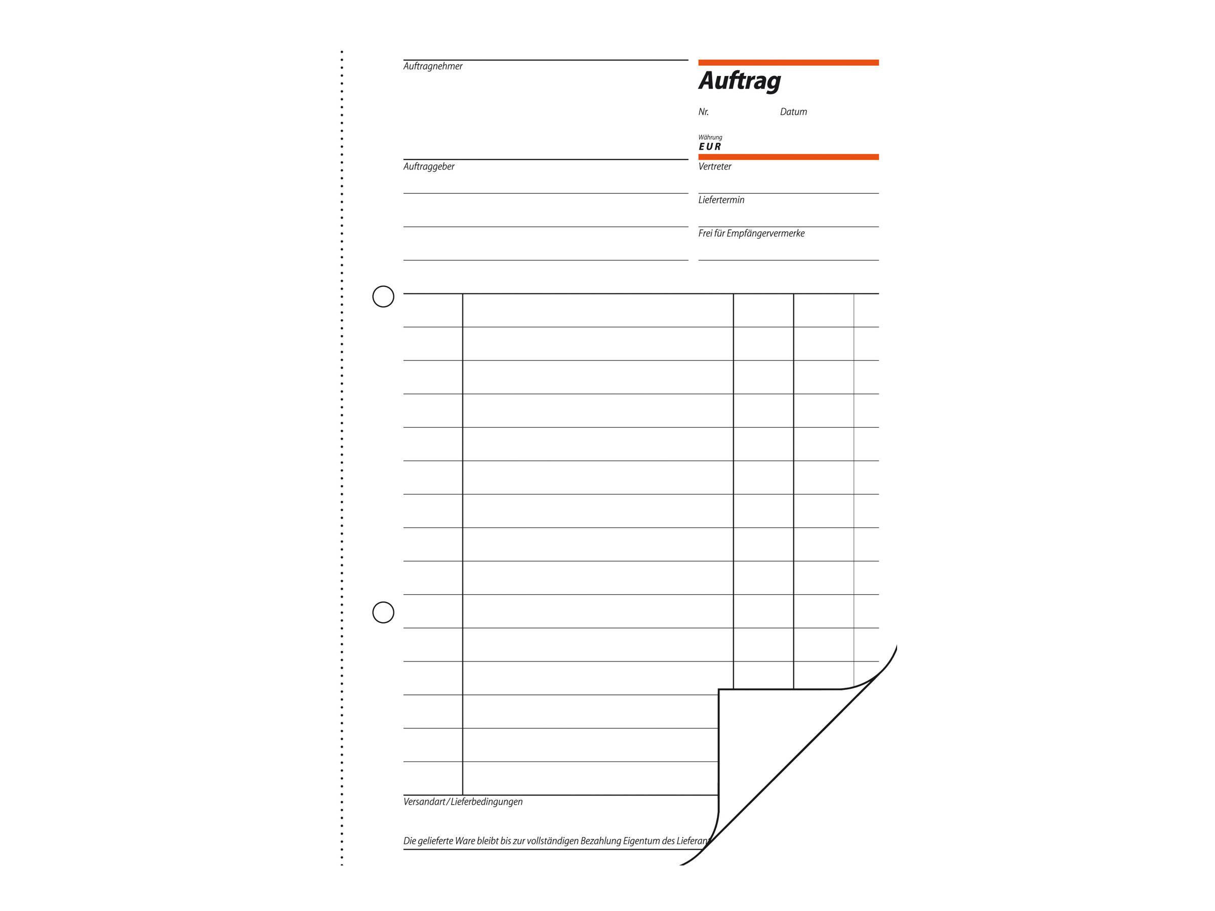 Sigel Bestellformular - 50 Blatt - A5 (148 x 210 mm)