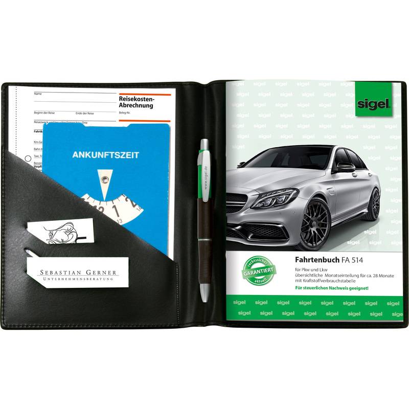 sigel Einband für Formularbuch, DIN A5, PU, schwarz