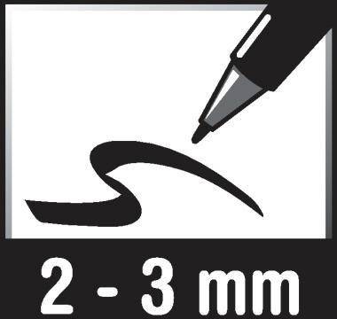 SIGEL Boardmarker 2-3mm weiß Rundspitze 2St/Pg