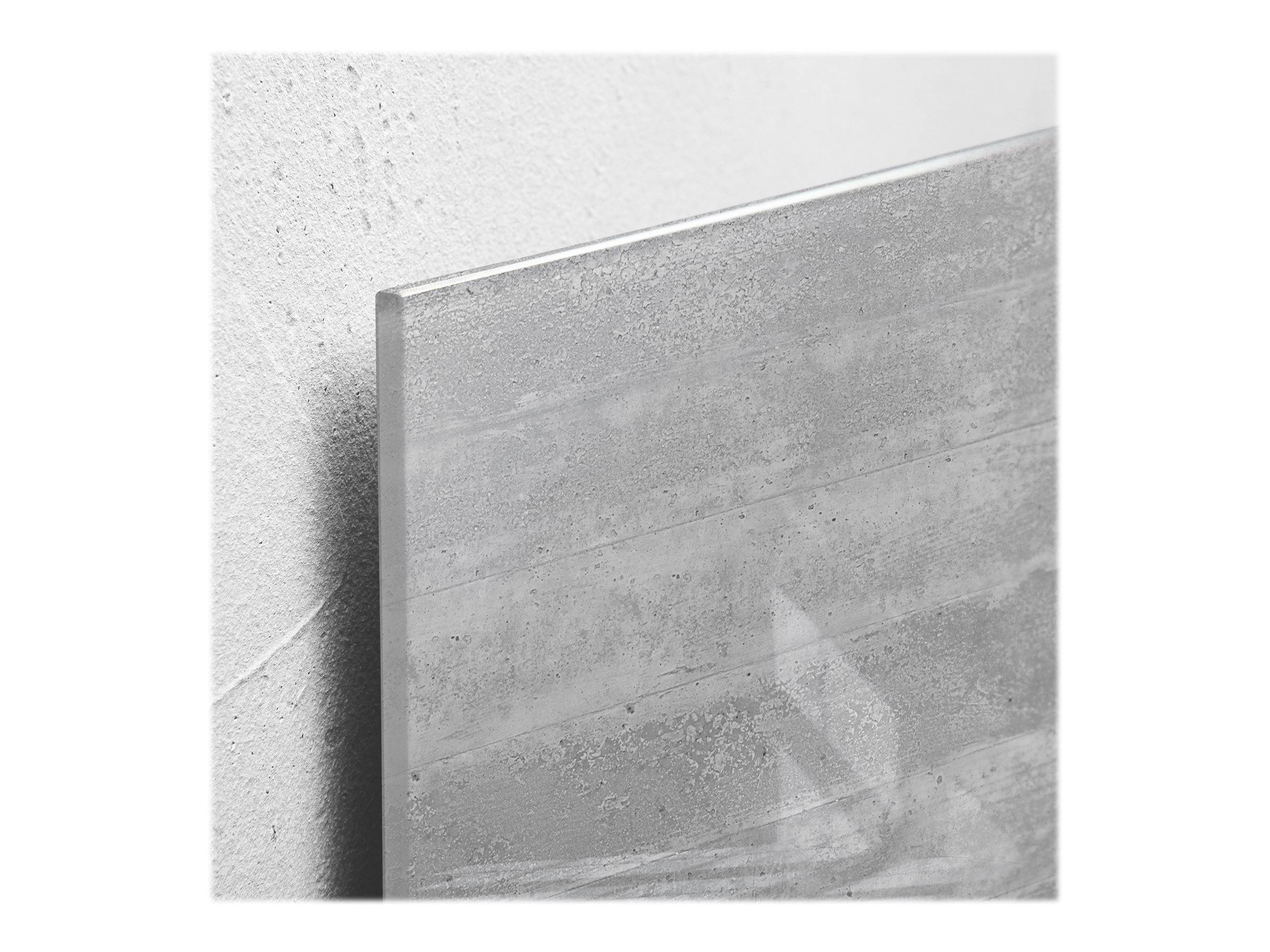 SIGEL Glas-Magnettafel artverum® 48,0 x 48,0 cm Design Sichtbeton