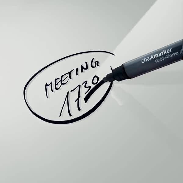 Glas-Whiteboard Artverum 100x100x1,8cm grau