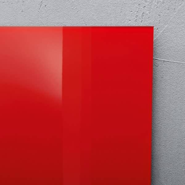 Glas-Whiteboard Artverum 120x90x1,8cm rot