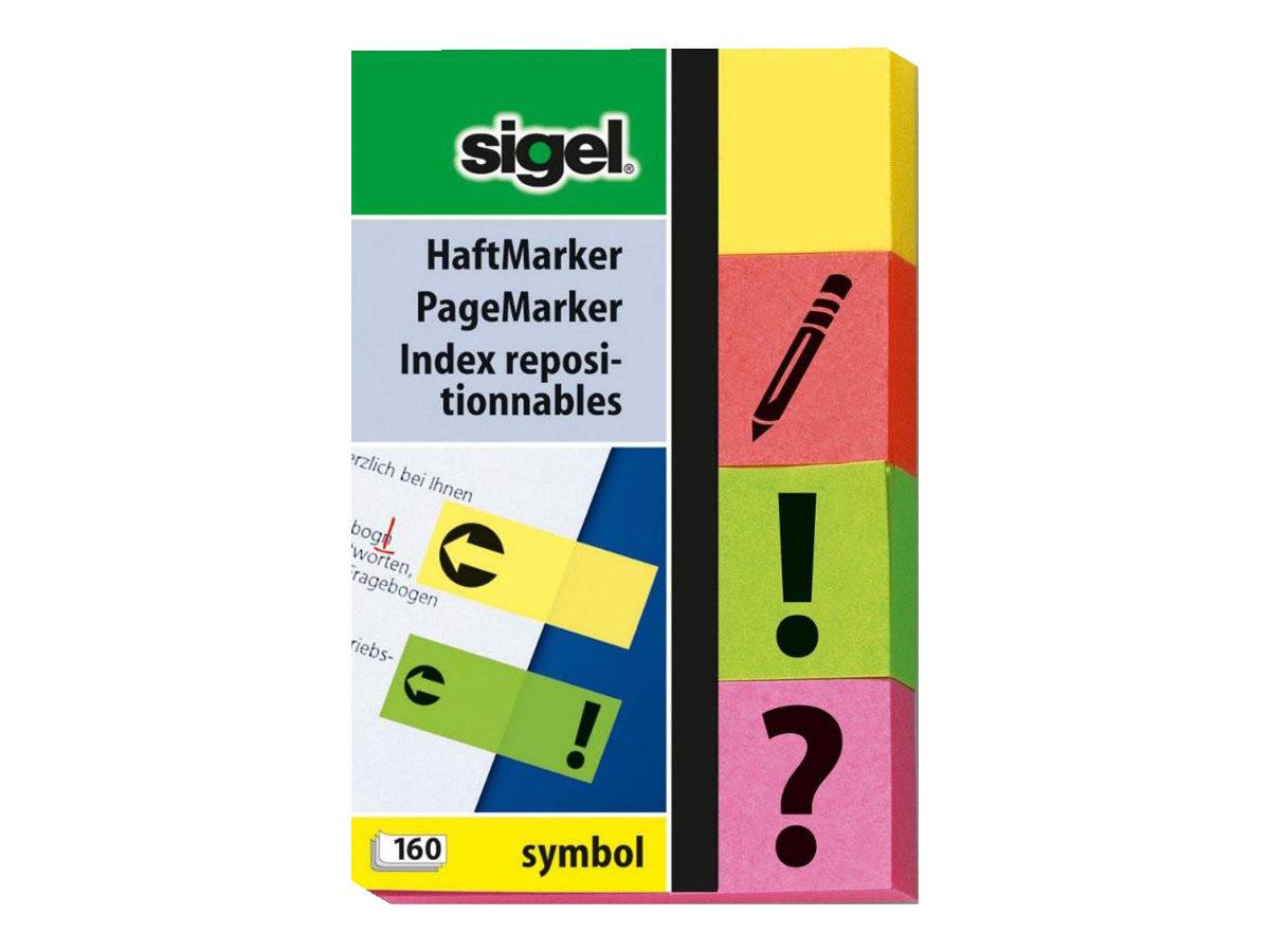 Sigel PageMarker Symbol - Seitenmarker - 20 x 50 mm