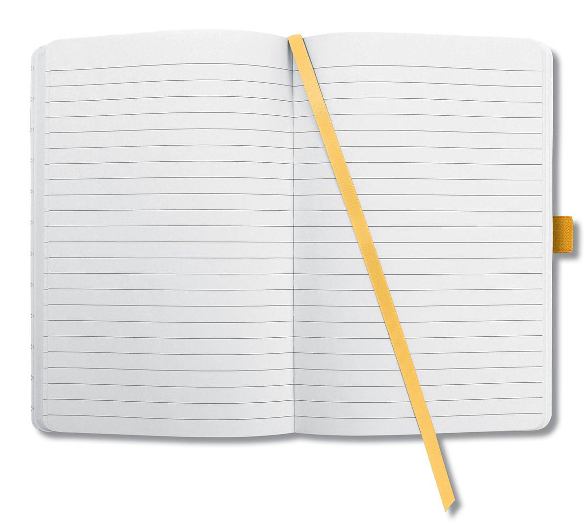 SIGEL Notizbuch Jolie®, Hardcover, ca. A6, liniert, gelb, 174 S.