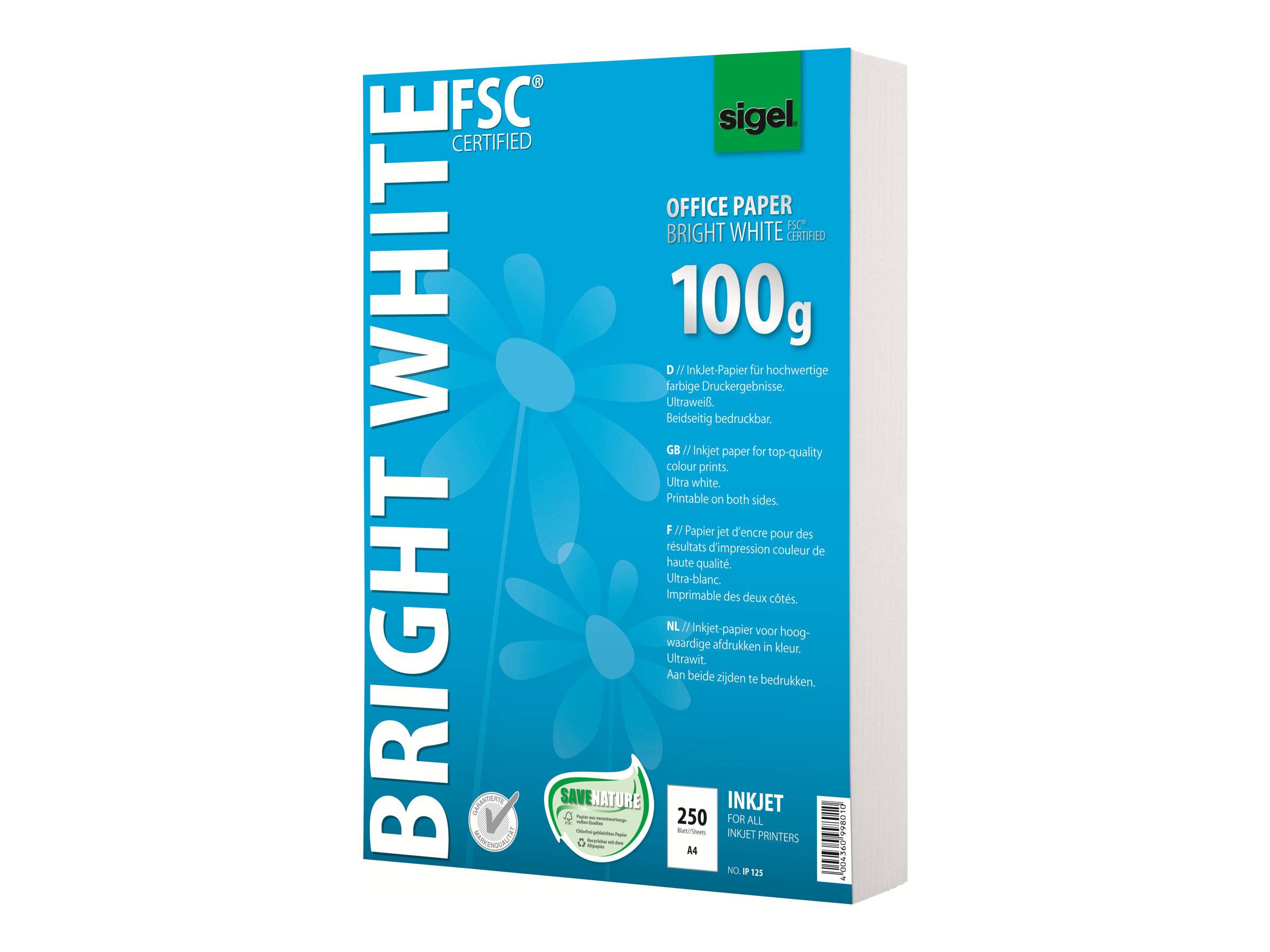 Sigel Office Paper IP125 - Matt - hochweiß - A4 (210 x 297 mm)