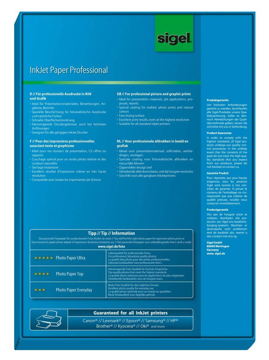 Sigel Professional IP286 - Matte - A4 (210 x 297 mm)