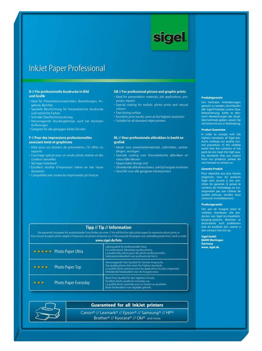 Sigel Professional IP288 - Matt - beschichtet - High White - A4 (210 x 297 mm)
