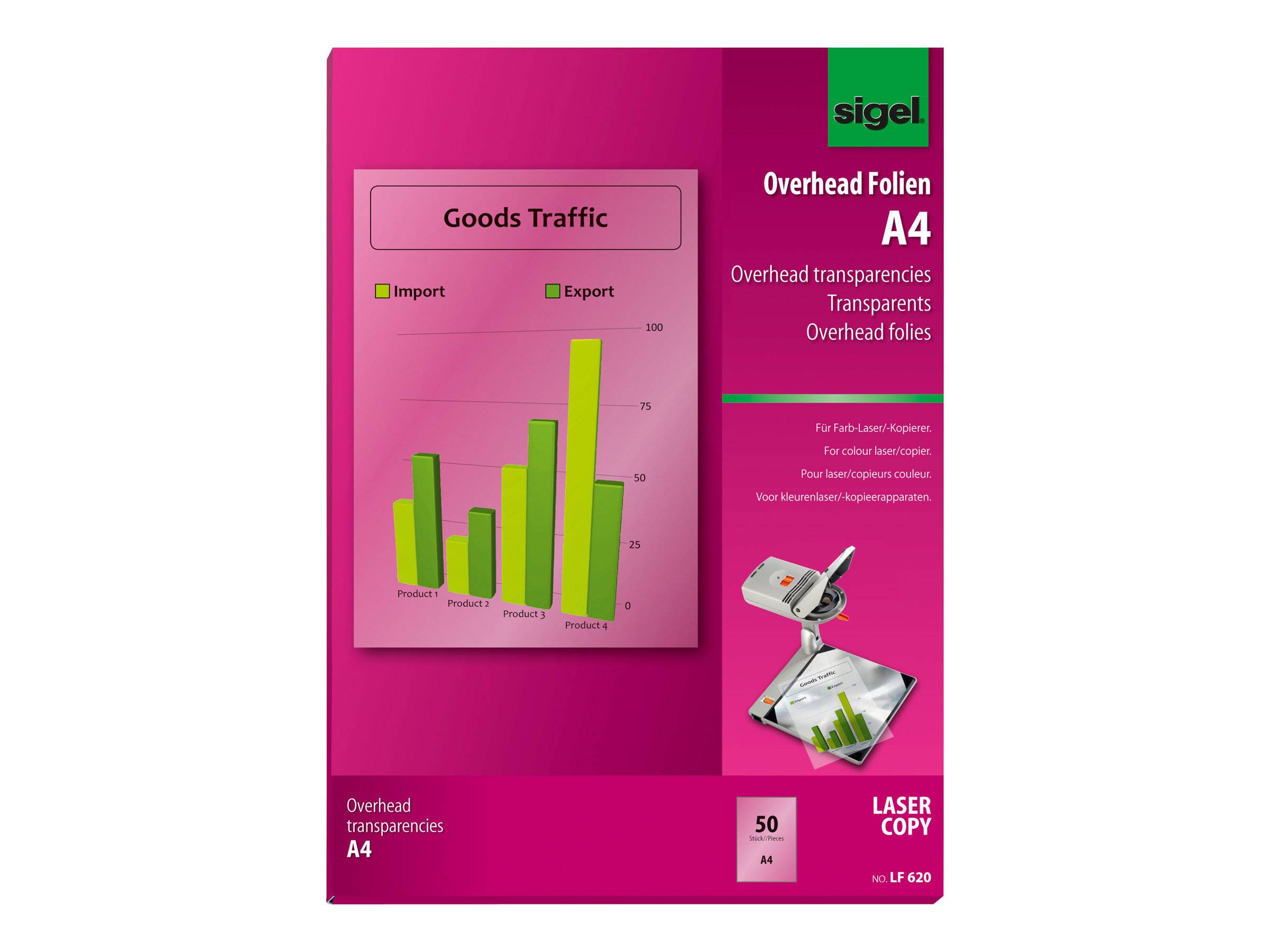 Sigel LF620 - 125 Mikron - durchsichtig - A4 (210 x 297 mm)