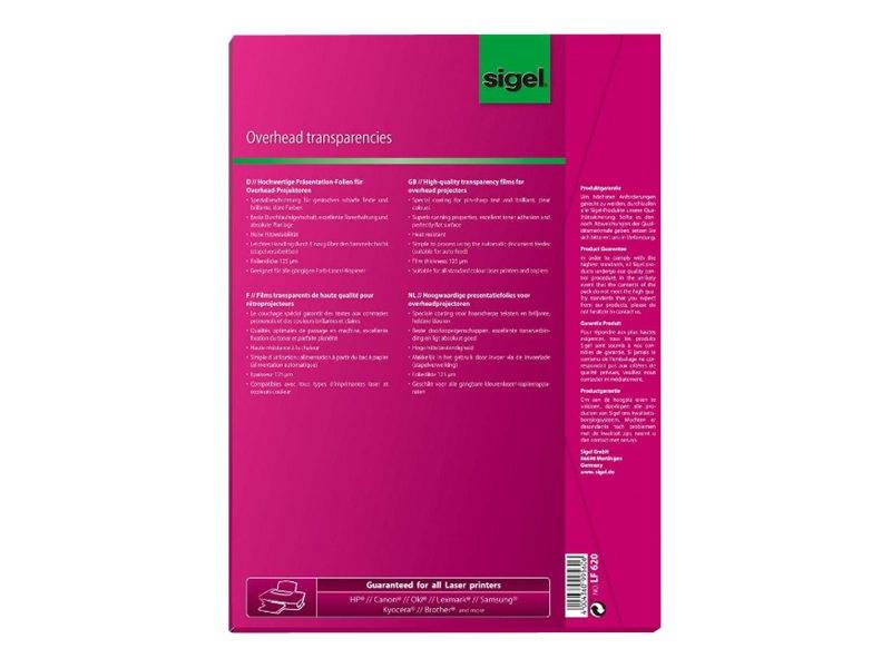 Sigel LF620 - 125 Mikron - durchsichtig - A4 (210 x 297 mm)