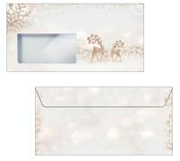 Sigel DU228, DL (110 x 220 mm), Braun, Silber, 90 g/m², Deutschland, 110 mm, 220 mm