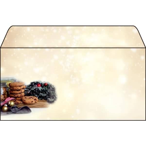 Briefumschläge Weihnachten DINlang 90g/qm VE=25 Stück Winter Smell