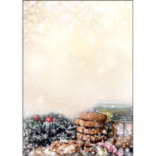 Designpapier Weihnachten A4 90g/qm 25 Blatt Winter Smell mit Zimtduft